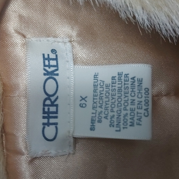 Cherokee faux fur vest sz 6x - Picture 2 of 9